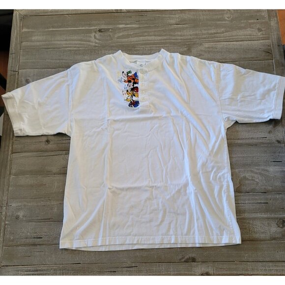 The Disney Store Mickey Mouse & Crew Men’s T-Shirt Size XXL White Goofy Pluto - Picture 1 of 6